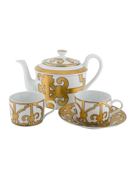 hermes tassen set|hermes tea service tableware.